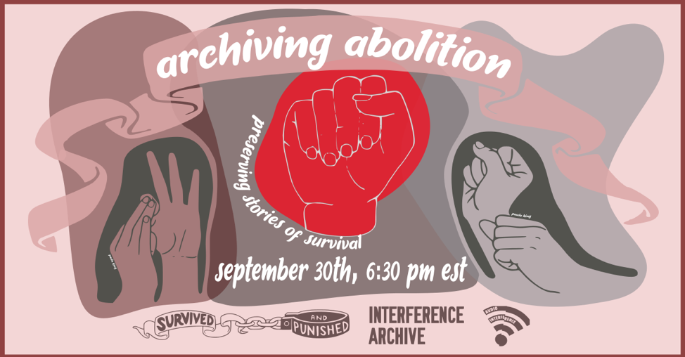 issue4-launch-graphic-archiving abolition with raised fist in red